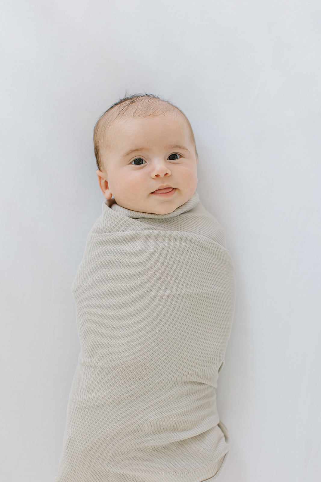 Grey Waffle stretchy swaddle