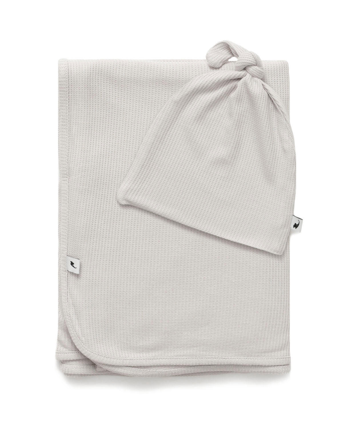 Grey Waffle Swaddle & Hat Bundle
