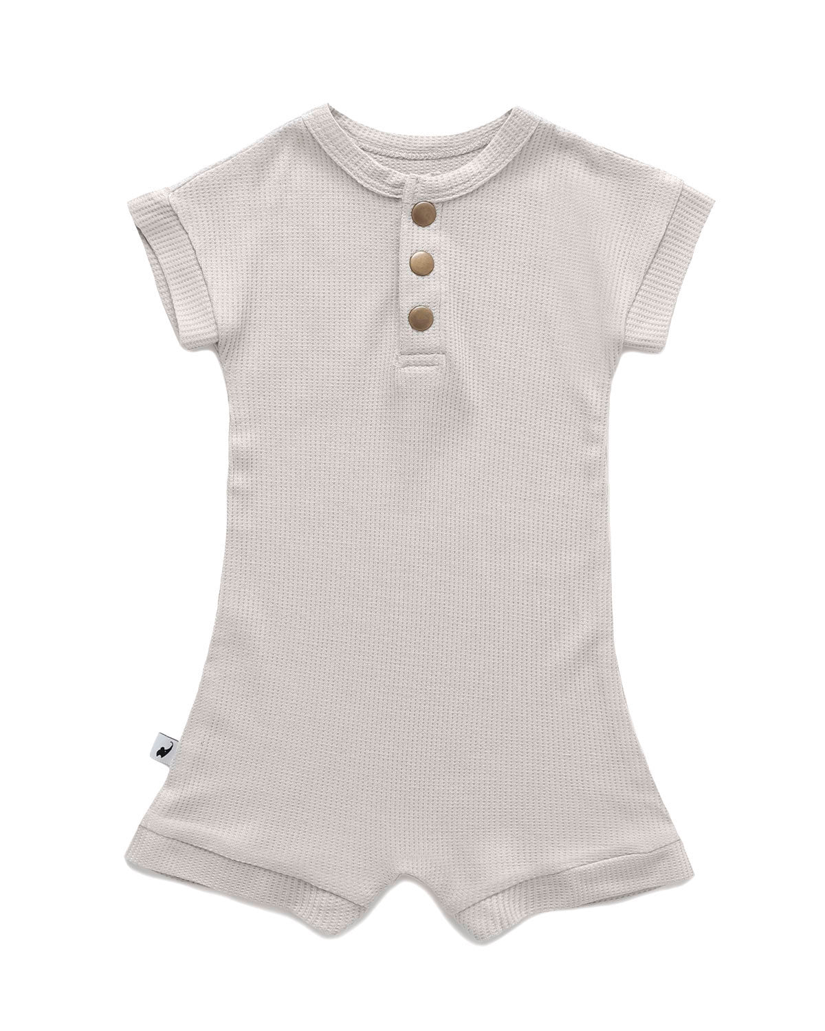 Grey Waffle Romper