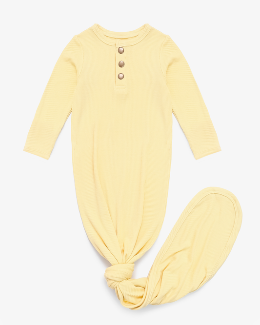 Lemon Ribbed Knotted Sleeper