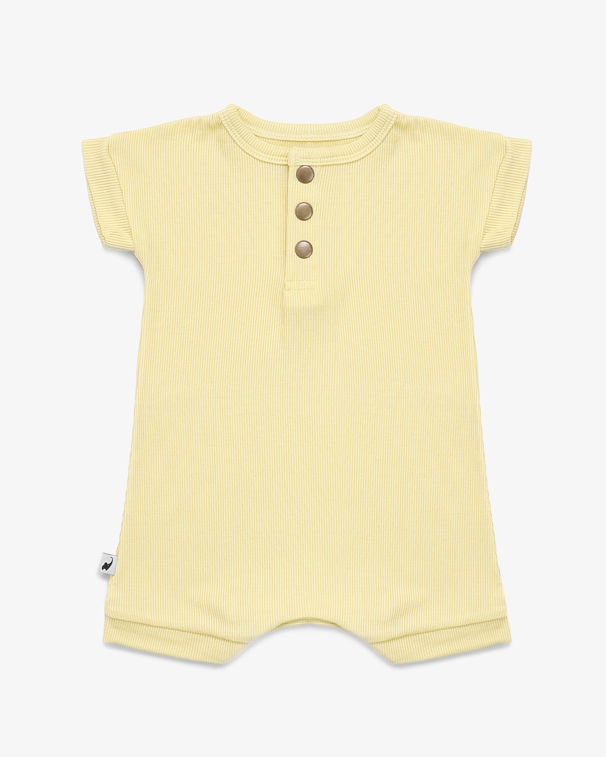 Lemon Ribbed Romper – Quinn St