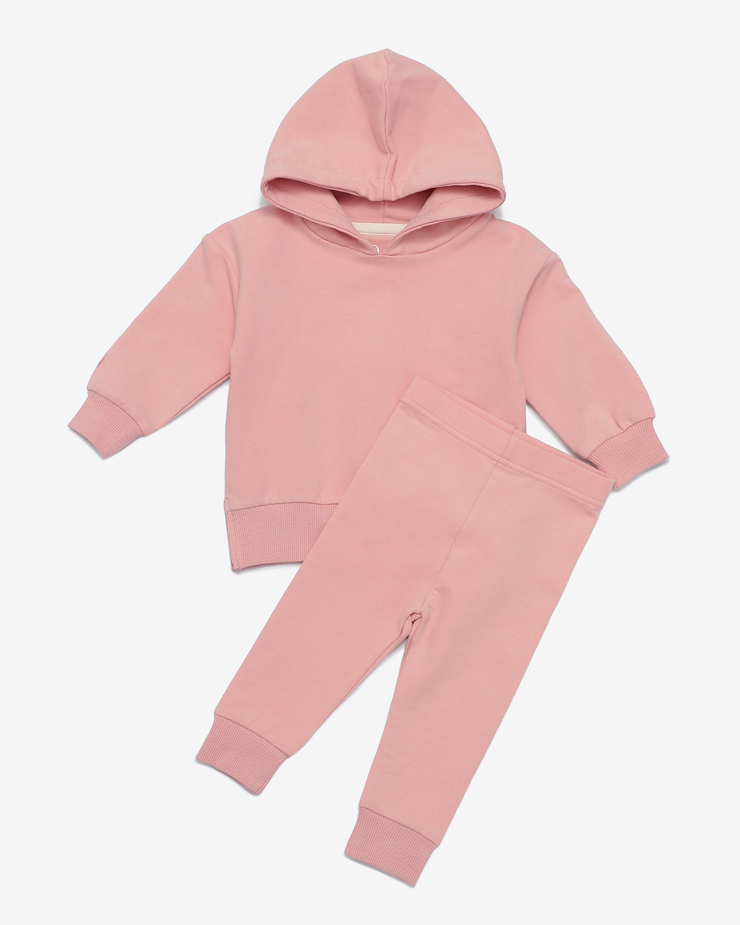 Pink Hoodie Two-Piece Set