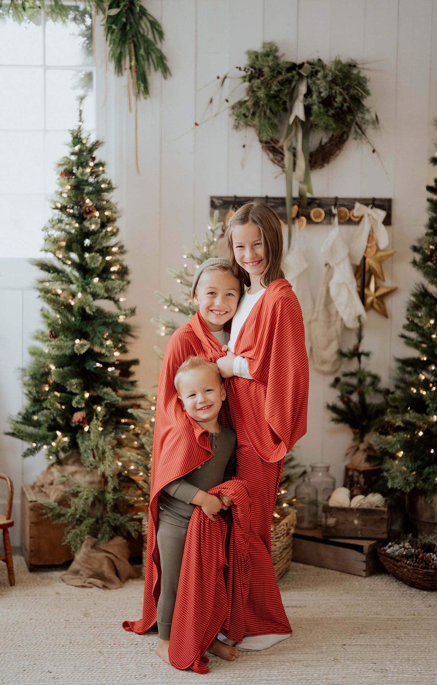 Red Stripe Stretchy Swaddle