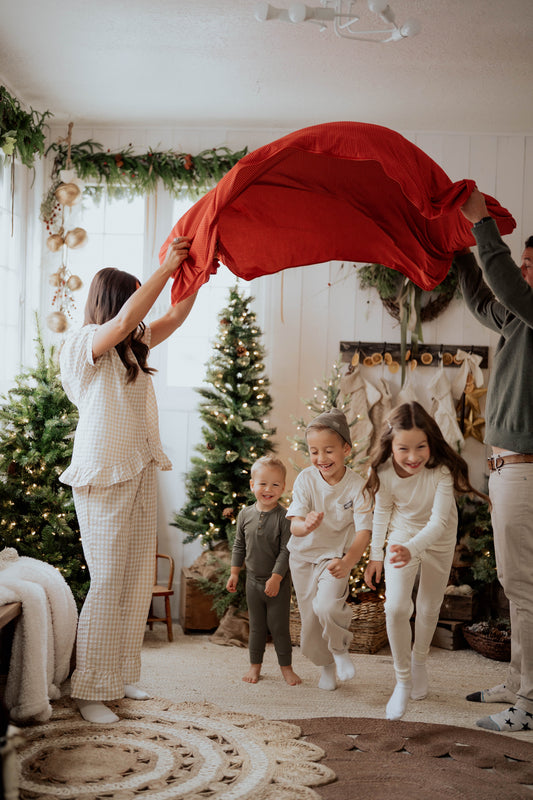 Red Stripe Adult Swaddle