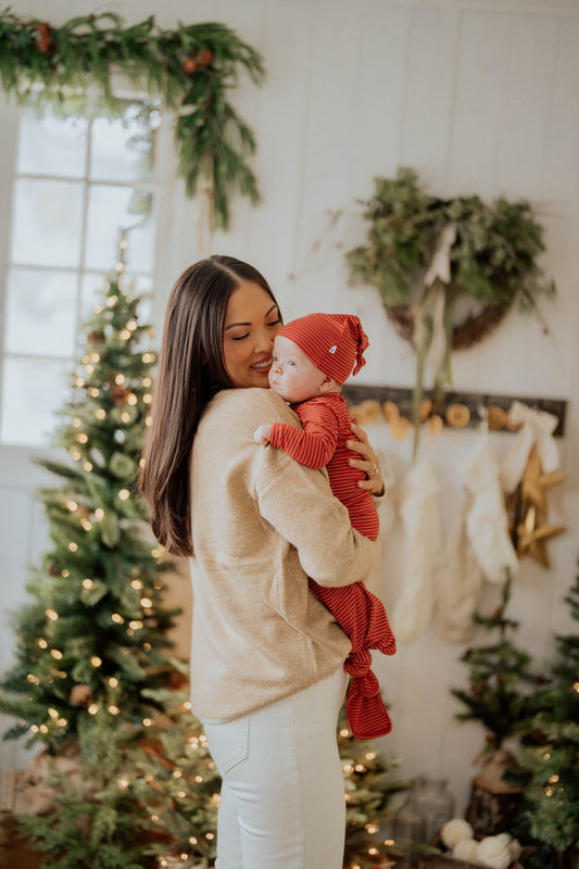 Red Stripe Knotted Sleeper