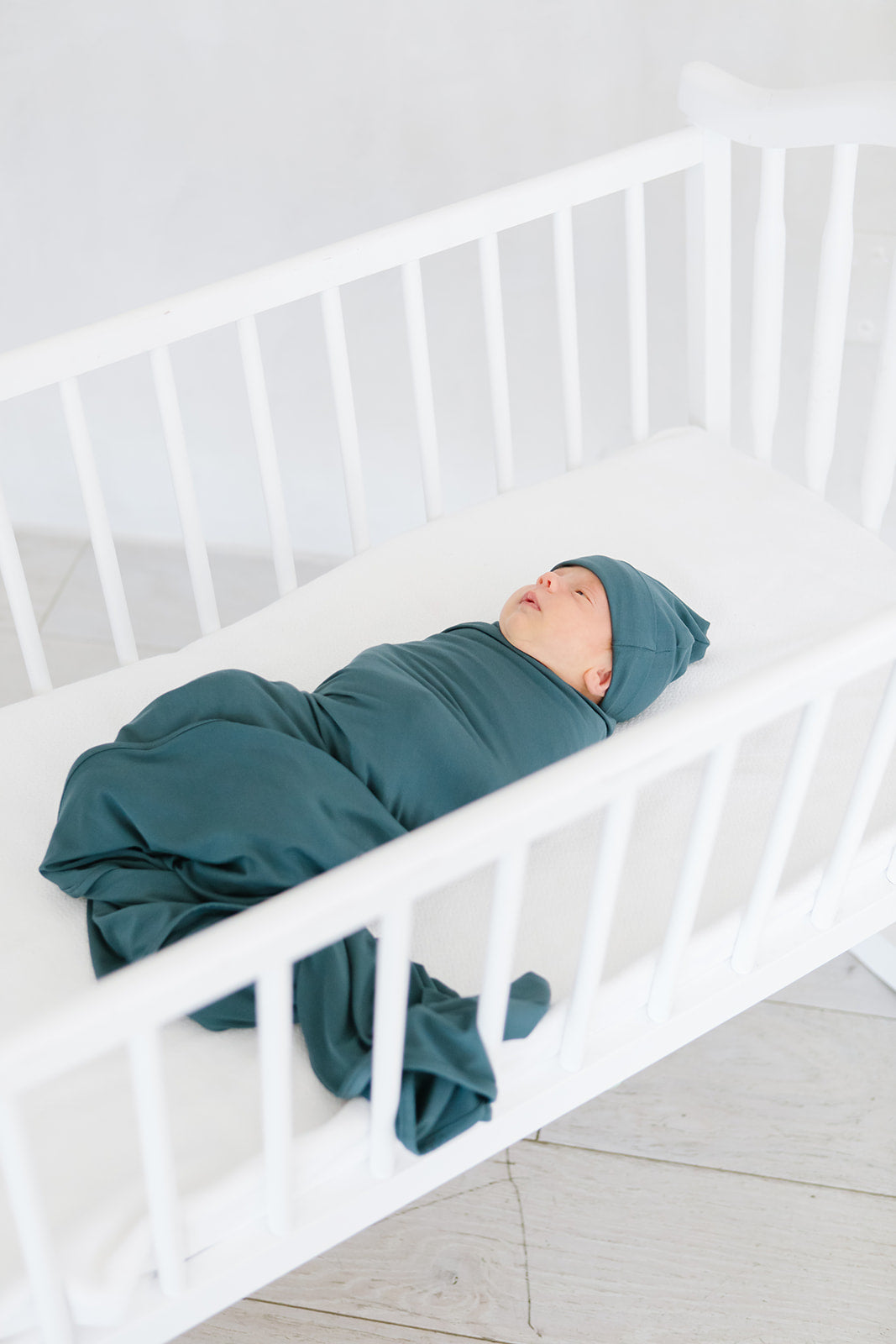 Navy hat & swaddle bundle