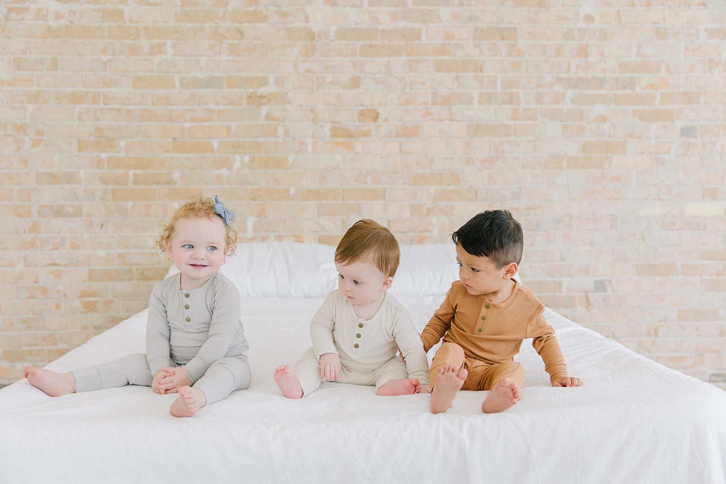 camel ribbed two-piece set