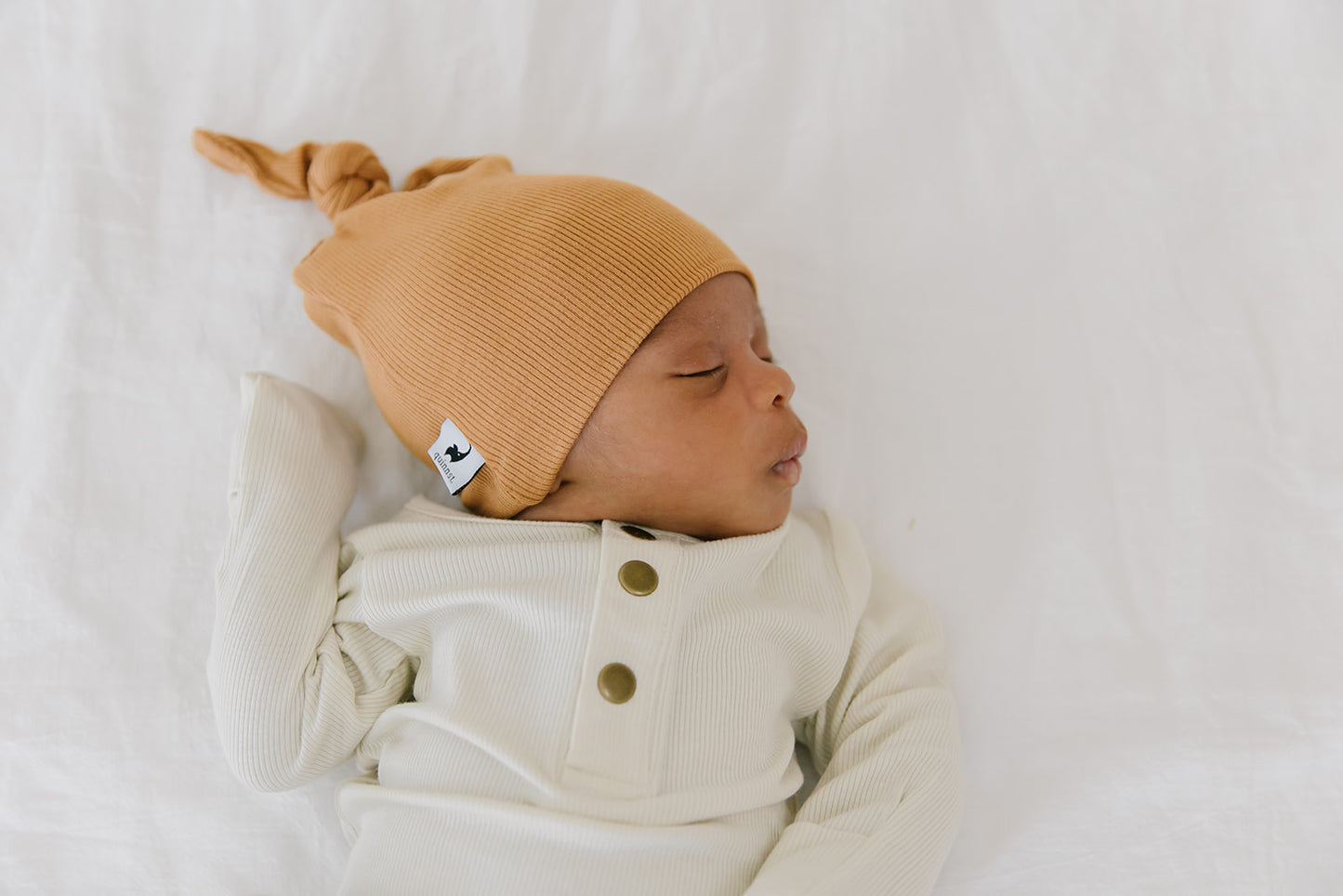 oatmeal ribbed knotted sleeper