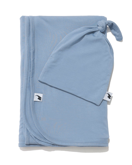 sky hat & swaddle bundle