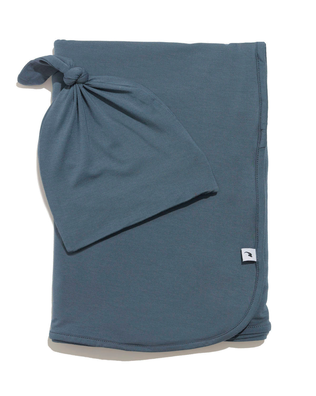 Navy hat & swaddle bundle