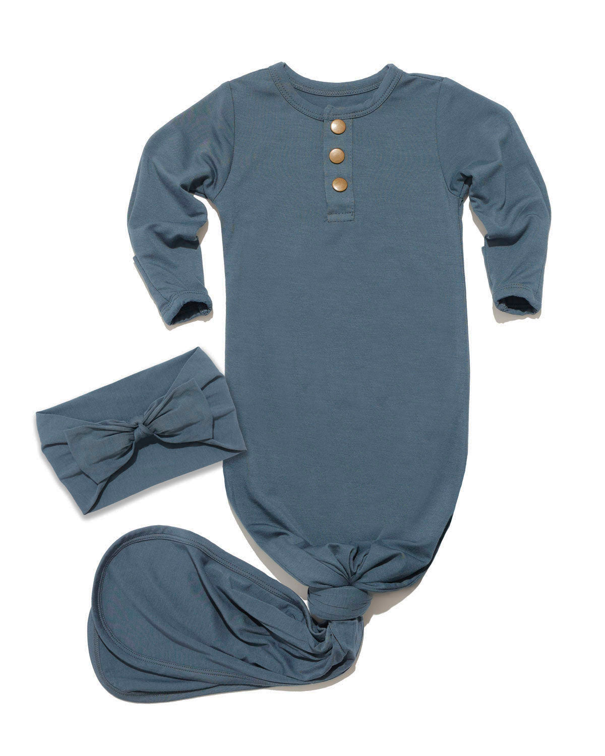 Navy Knit Headband & Sleeper Bundle