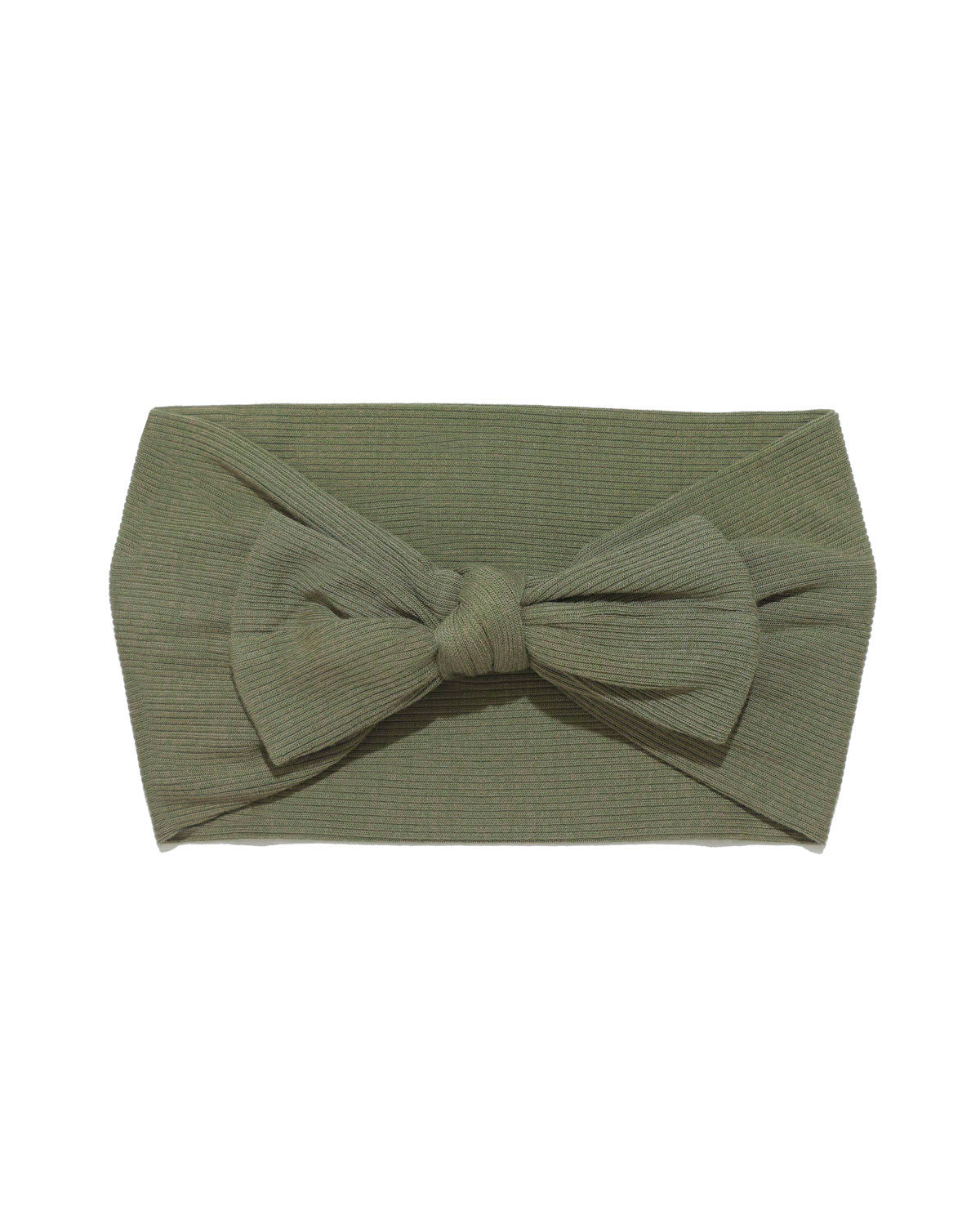 Olive Ribbed Knit Headband & Sleeper Bundle