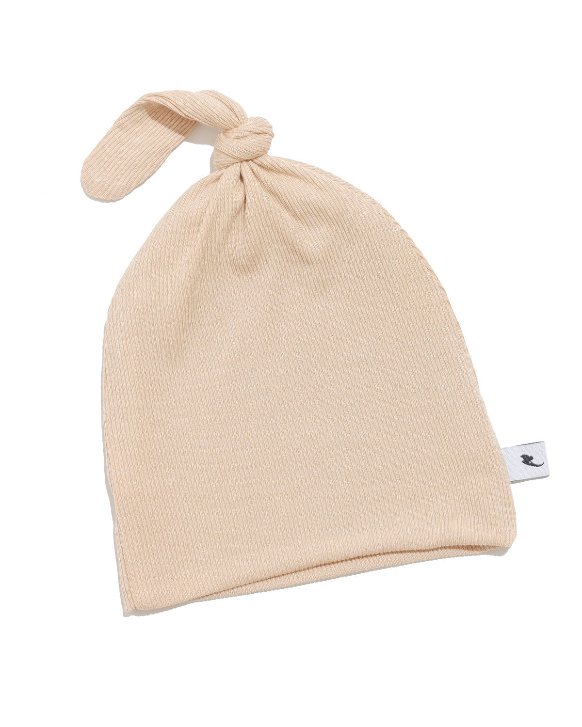 Tan ribbed hat & swaddle bundle