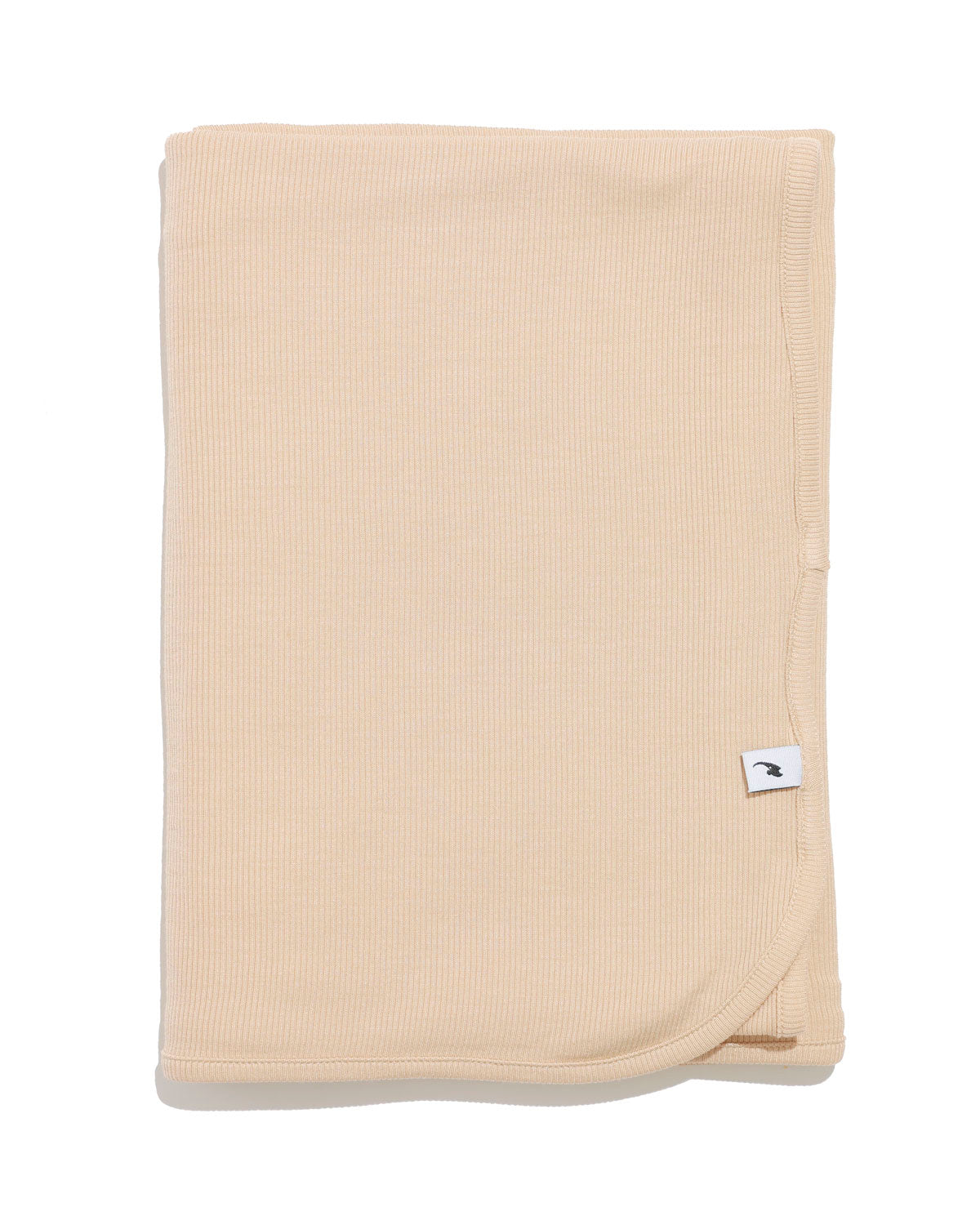 Tan ribbed hat & swaddle bundle