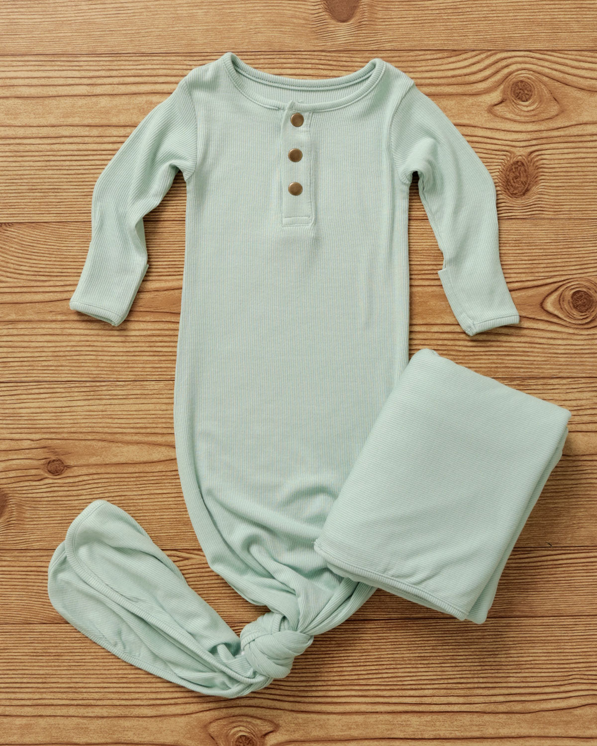 Ocean ribbed sleeper swaddle bundle
