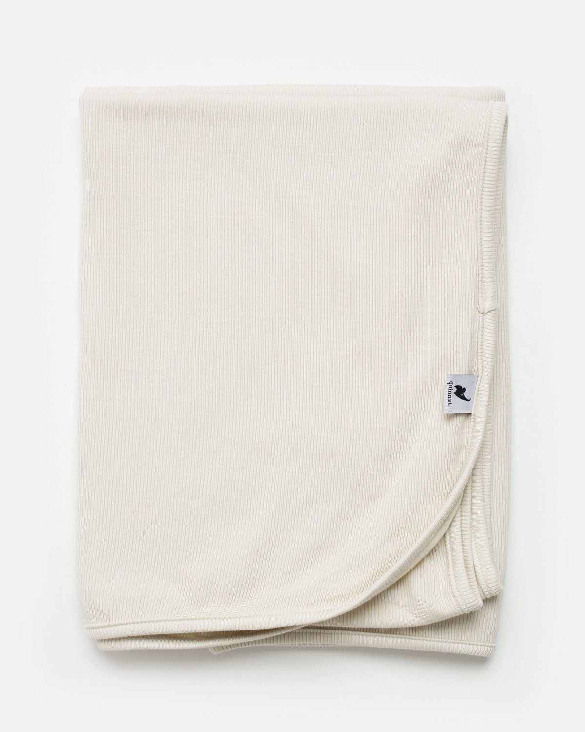 Oatmeal ribbed knit headband & swaddle bundle