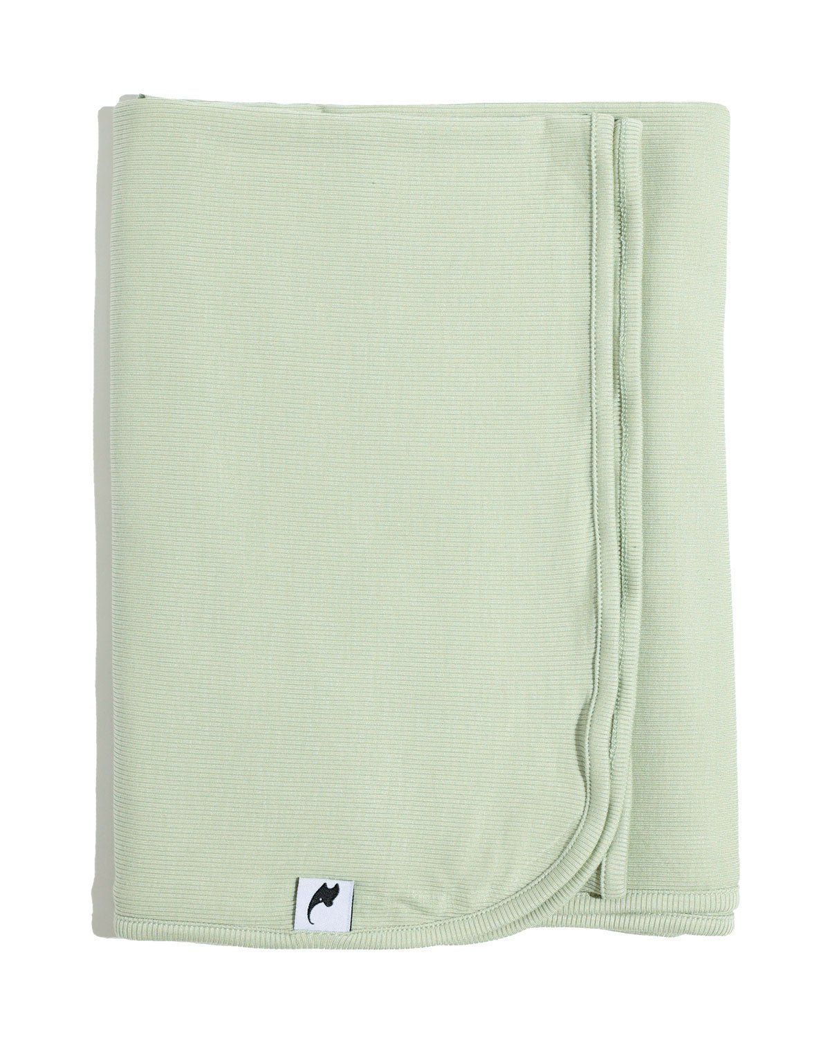 sage ribbed swaddle