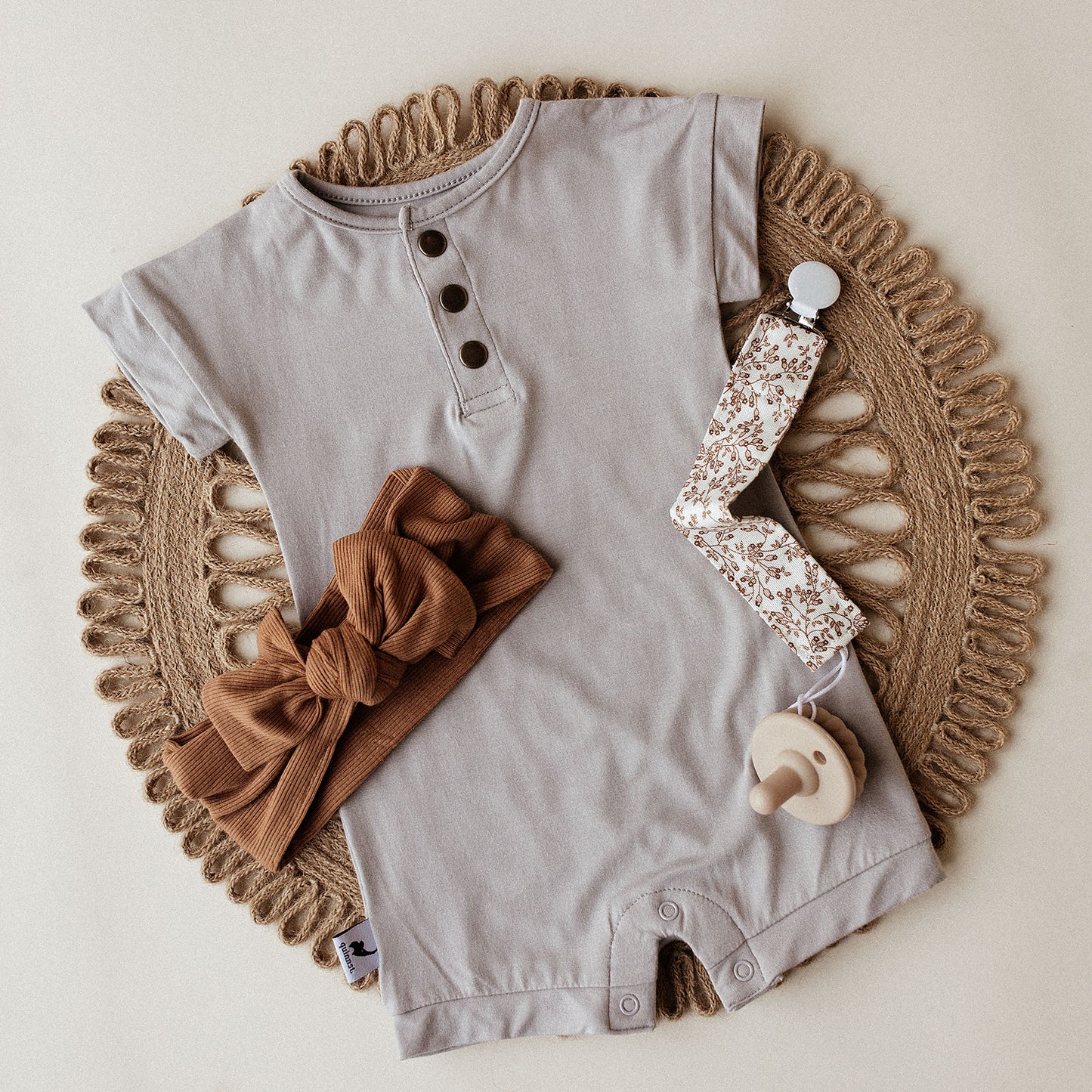 camel ribbed headband