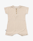 Gingham Print Romper