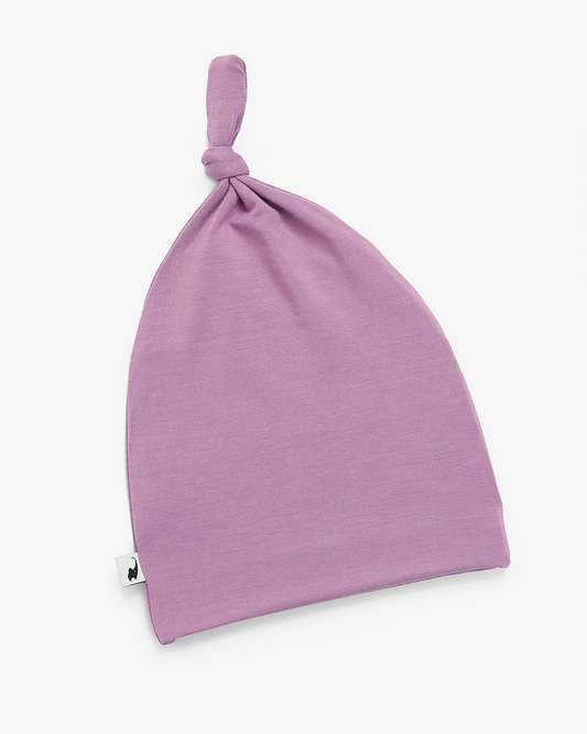 Lilac Top Knot Hat