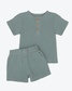 Teal Muslin Shorts Set