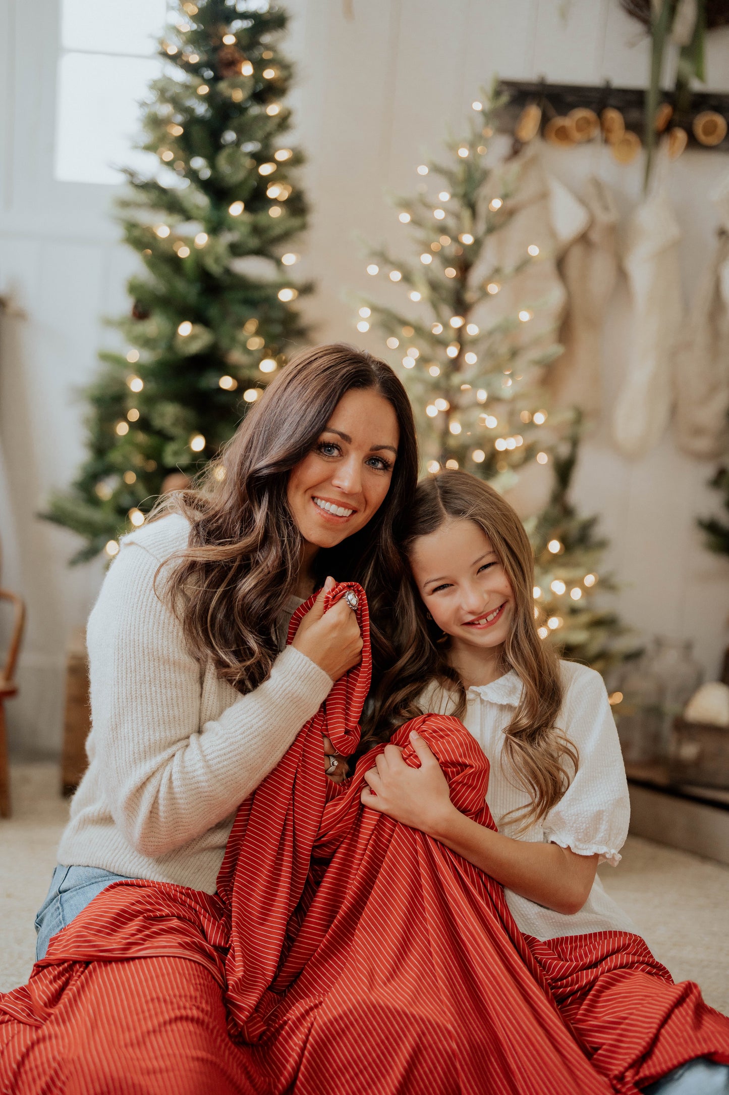 Red Stripe Adult Swaddle