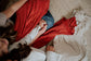 Red Stripe Adult Swaddle