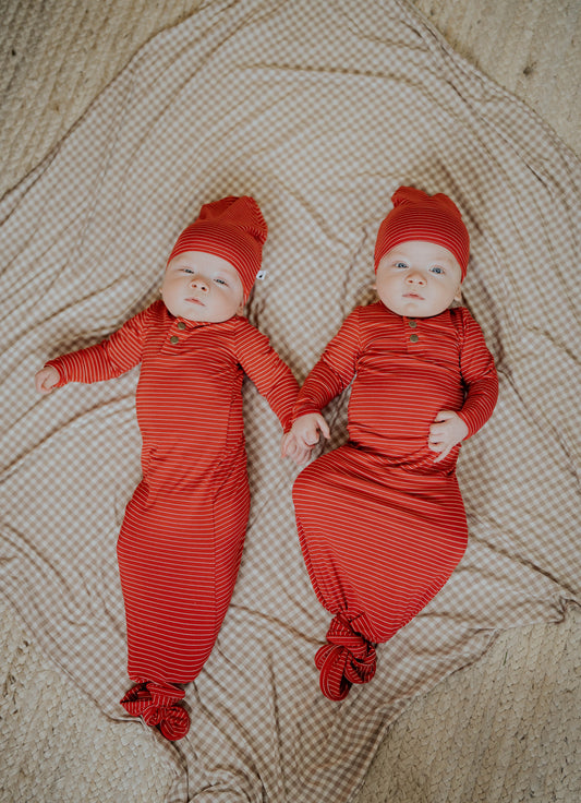 Red Stripe Knotted Sleeper