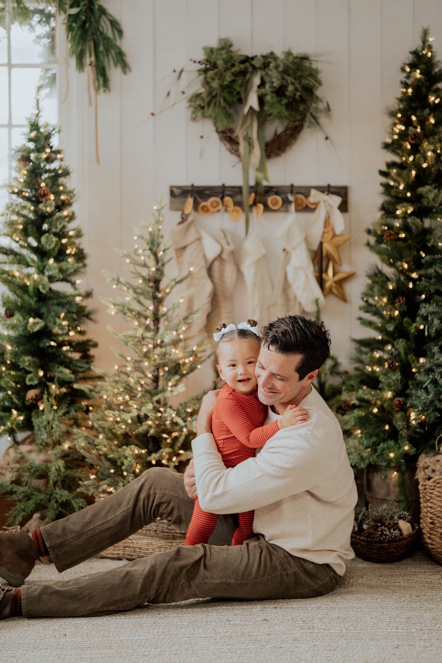 Red Stripe Two-Piece Set