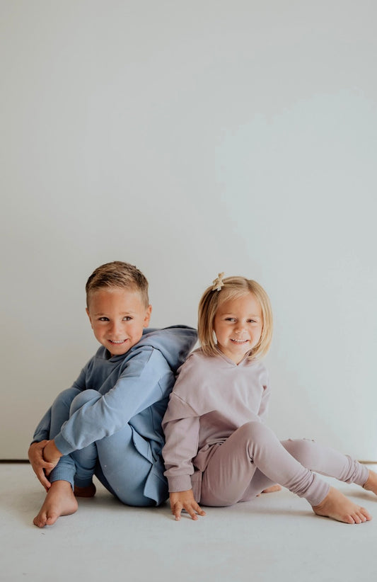 Purple Hoodie Two-Piece Set
