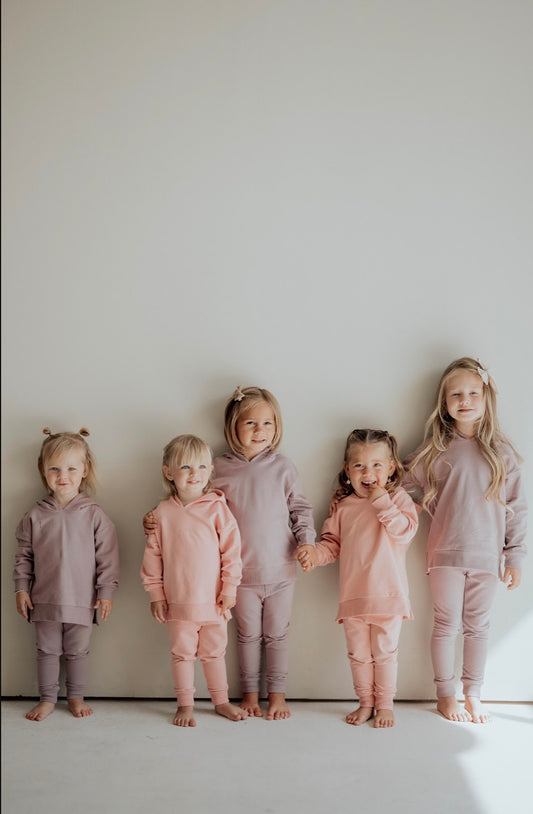 Pink Hoodie Two-Piece Set
