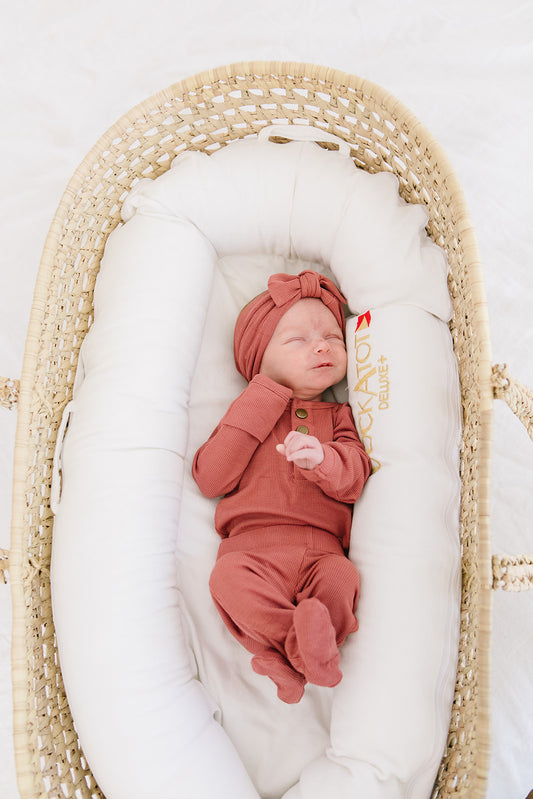 Rose ribbed two-piece set