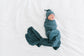 Navy stretchy swaddle