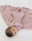 ribbed stretchy swaddle and two piece cozy set