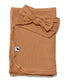 Camel ribbed knit headband & swaddle bundle