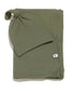 Olive ribbed hat & swaddle bundle
