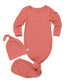 Rose Ribbed Hat & Sleeper Bundle