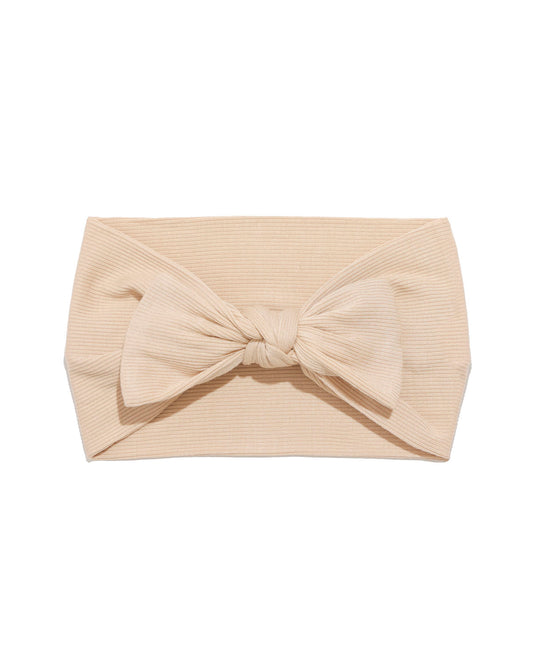 Tan Ribbed Knit Headband & Sleeper Bundle