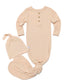 Tan Ribbed Hat & Sleeper Bundle