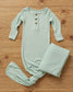Ocean ribbed sleeper swaddle bundle