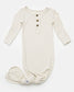 Oatmeal Ribbed Sleeper Hat bundle