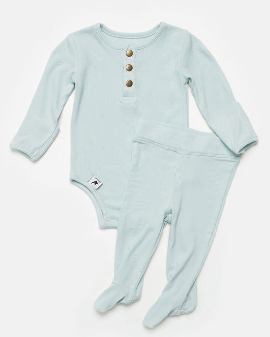 ocean ribbed two-piece set