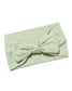 Sage ribbed knit headband & swaddle bundle