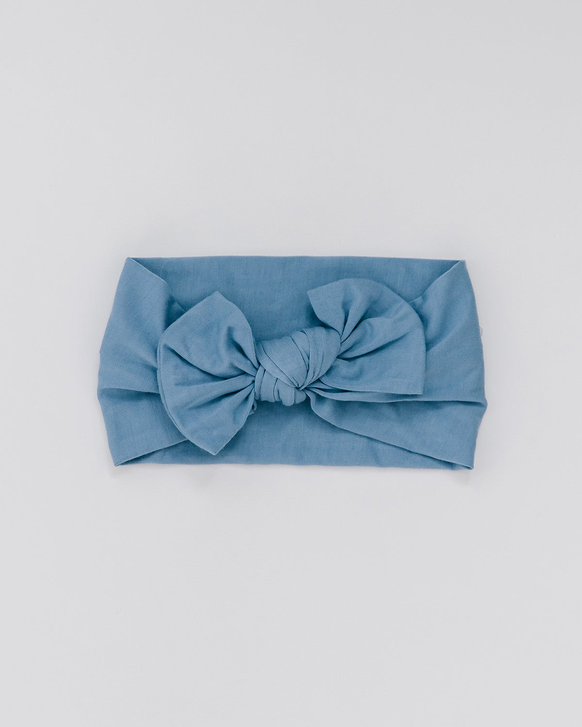 blue bow headband