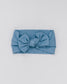 blue bow headband